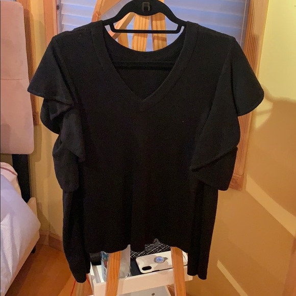 Rachel Roy Cold Shoulder Long Sleeve Sweater - Picture 2 of 3